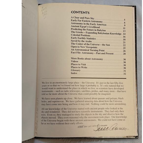 Astronomy in Ancient Times by Isaac Asimov 1995 Hardcover Gareth Stevens - Picture 6 of 8